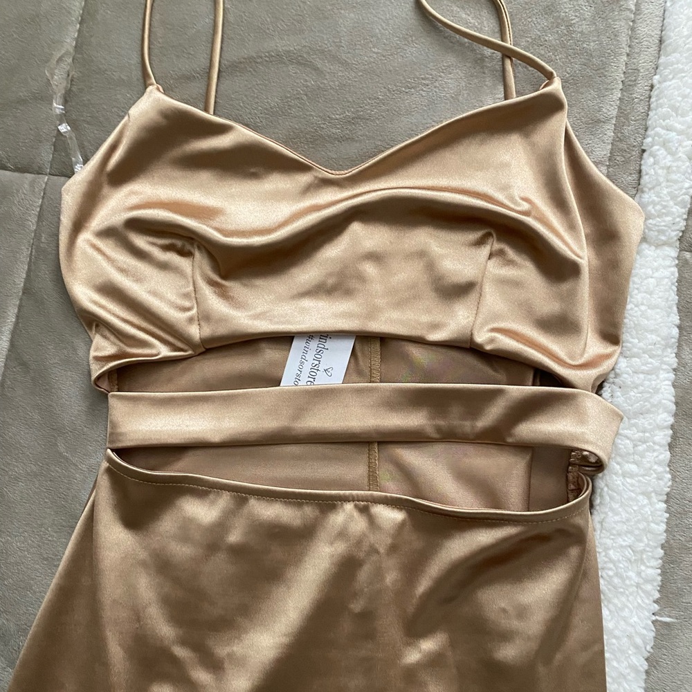 👏👏Windsor Gold Cutaway Dress L